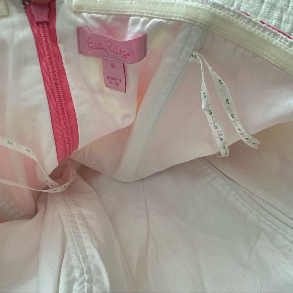 Lilly Pulitzer Blossom Strapless Lined Dress W/Pockets in Hotty Pink Day Size 6 - Picture 4 of 8